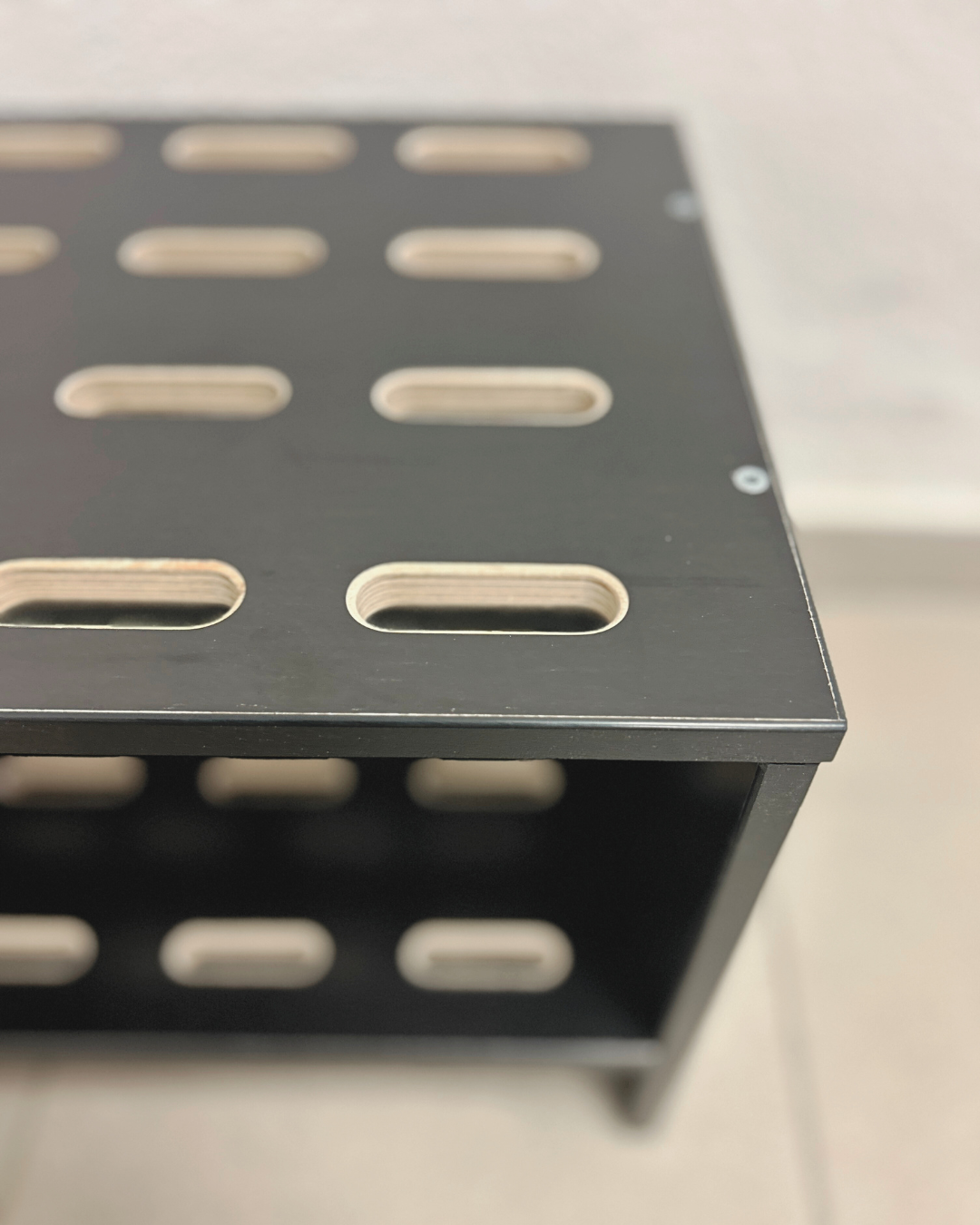 Wooden stand for 8 pairs of cross‑country skis